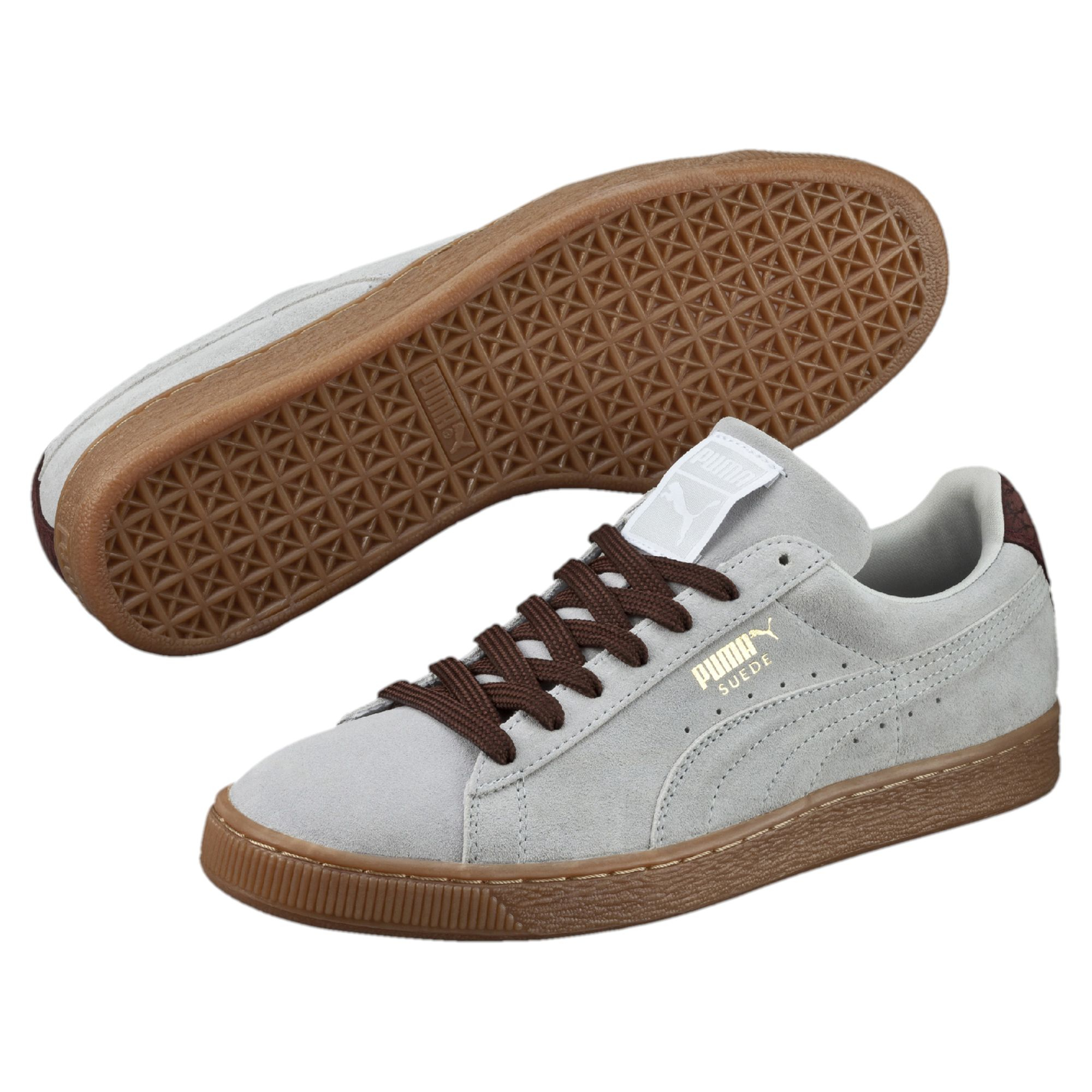 Puma Suede Classic Casual Mens Sneakers In Brown For Men Lyst 0371